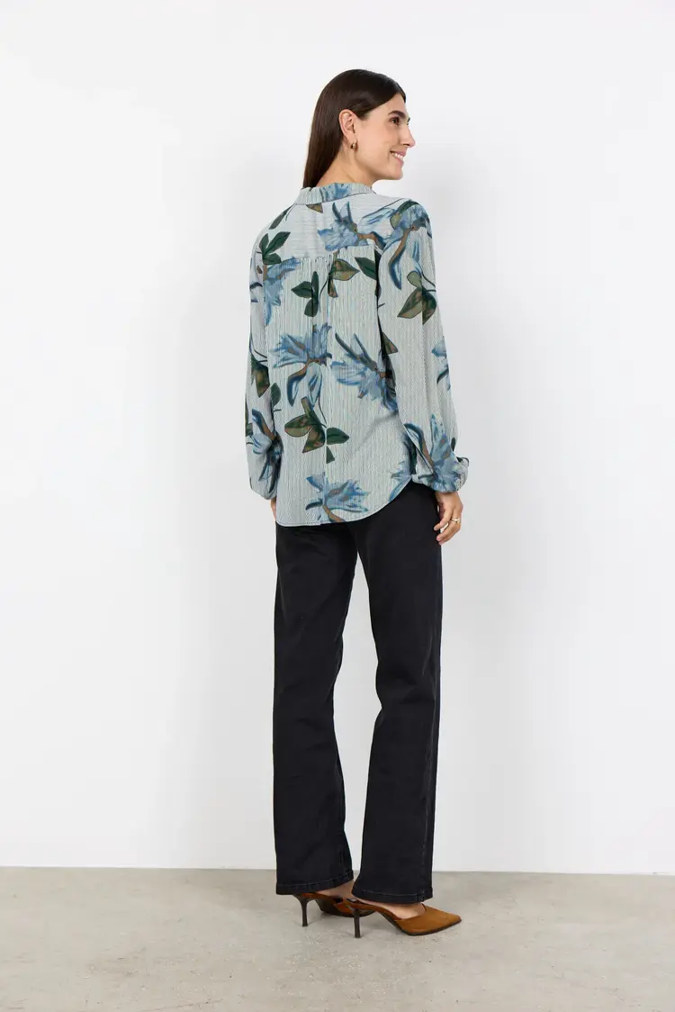Soya Concept Soya Concept - GINA 2  LS Floral Print Top