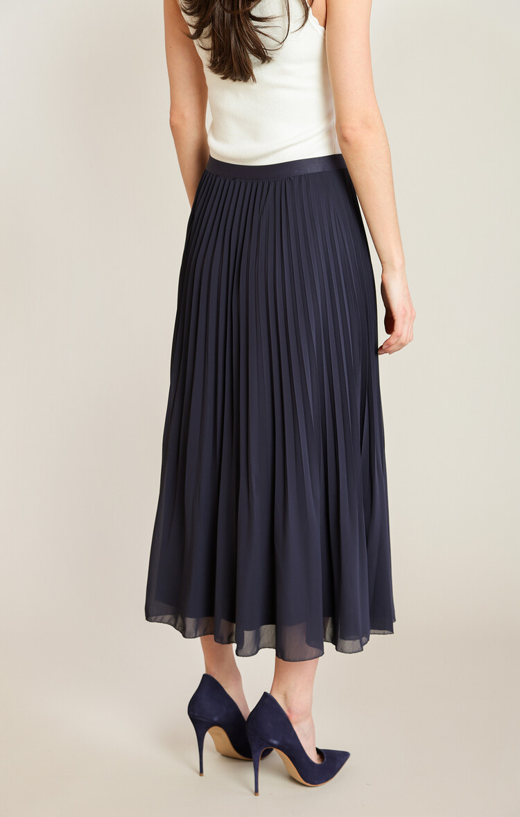 Black Tape Black Tape - Pleated Midi Skirt
