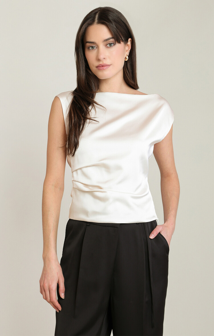 Black Tape Black Tape - Draped Satin Top