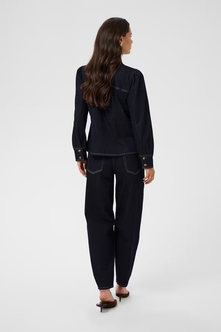 Kaffe Kaffe - MOLLY   w/Neck Tie Denim Shirt
