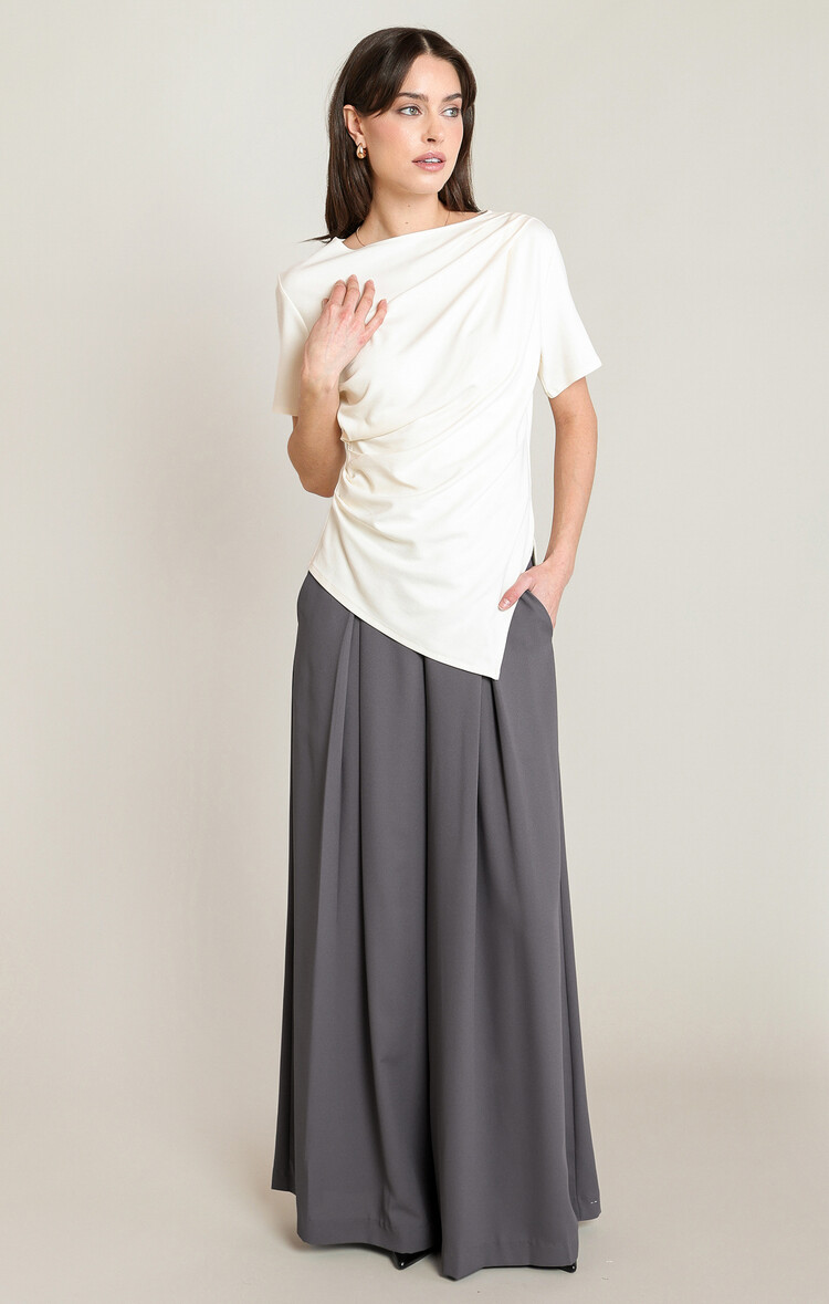 Black Tape Black Tape - High Waisted Pleat Pants