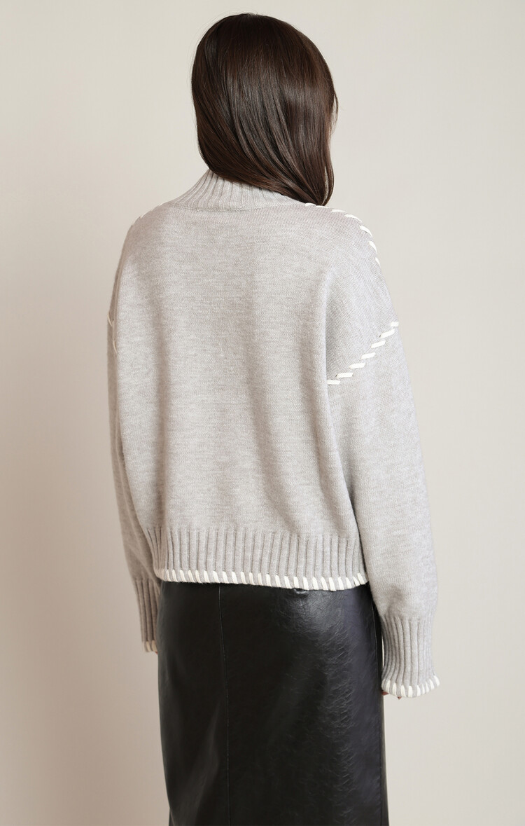 Black Tape Black Tape - Stitch Turtleneck Sweater