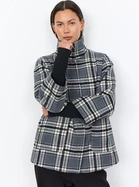 Soya Concept Soya Concept - GERLINDE 2 Plaid Coat