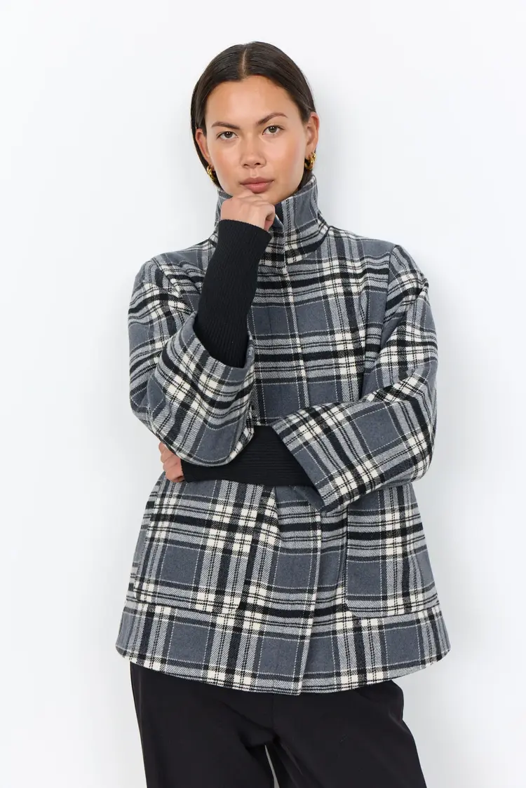 Soya Concept Soya Concept - GERLINDE 2 Plaid Coat