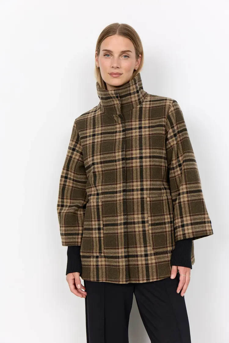 Soya Concept Soya Concept - GERLINDE 2 Plaid Coat