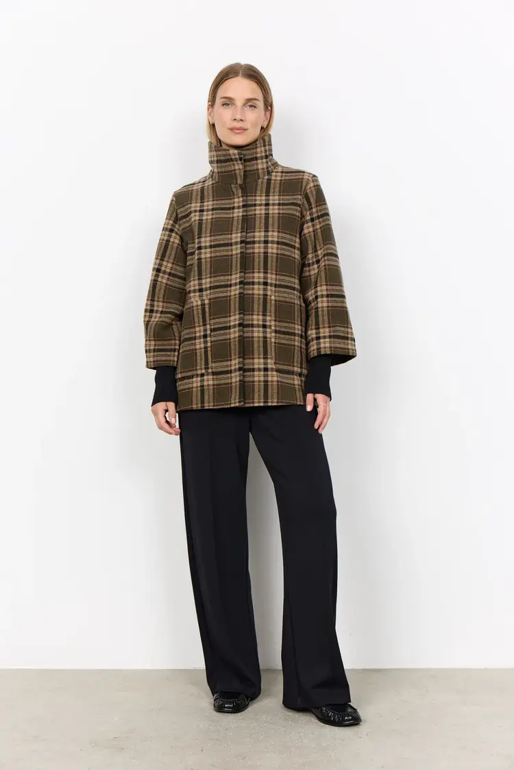 Soya Concept Soya Concept - GERLINDE 2 Plaid Coat