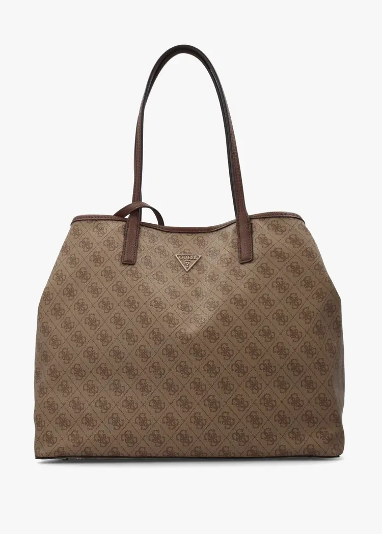 Guess Guess? - VICTTORIA 2 in 1  Tote in Latte Logo/Black