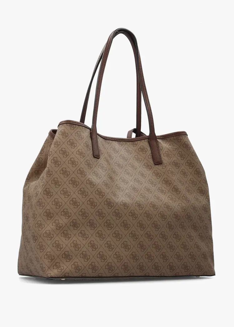 Guess Guess? - VICTTORIA 2 in 1  Tote in Latte Logo/Black