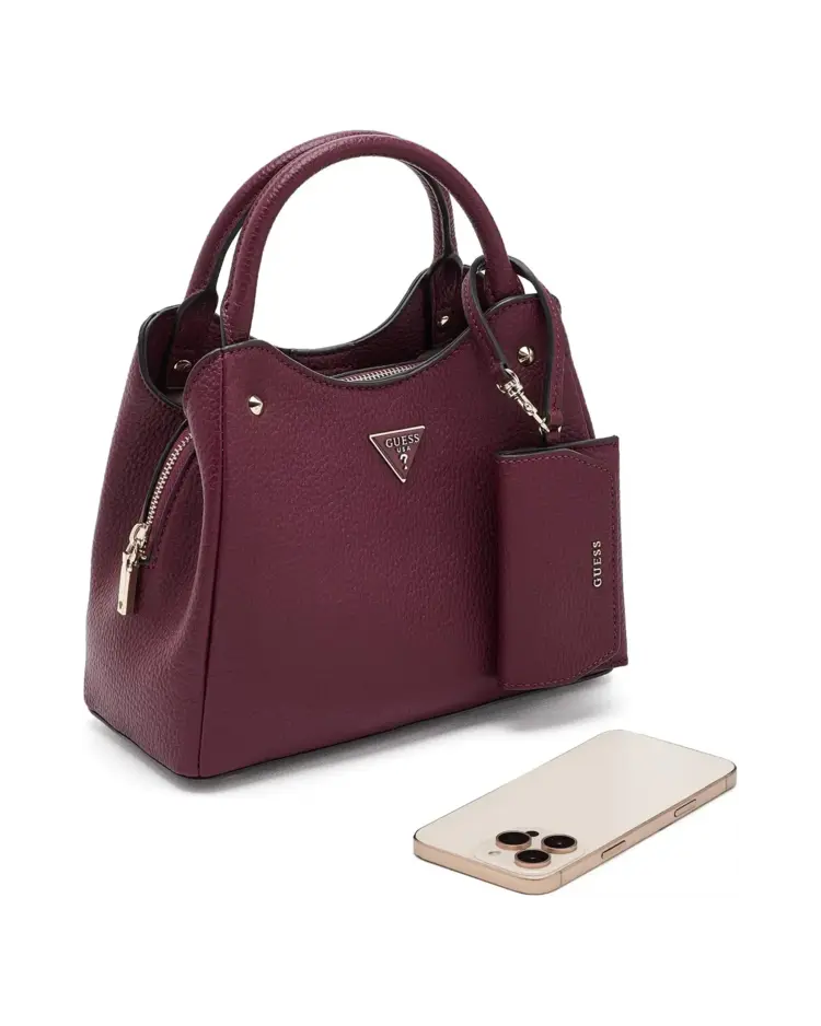 Guess Guess? - LORELLA Small Girlfriend Tote in Mercury Red/Merlot