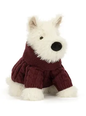 Jellycat Jellycat - Munro Scottie Dog with Winter Jumper Outfit