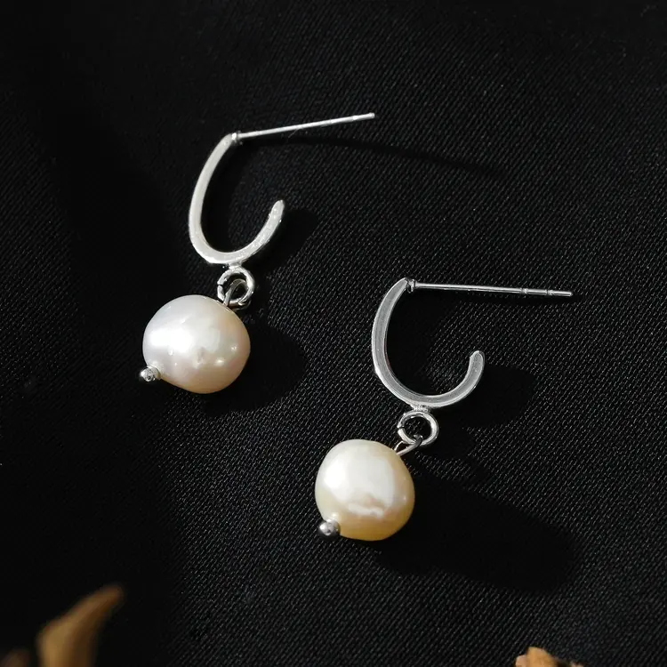 Hackney Nine Hackney Nine - MILANO Pearl Earring SILVER