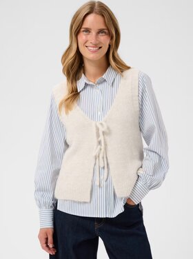 Cream Cream - CLADINE  Knit Slipover