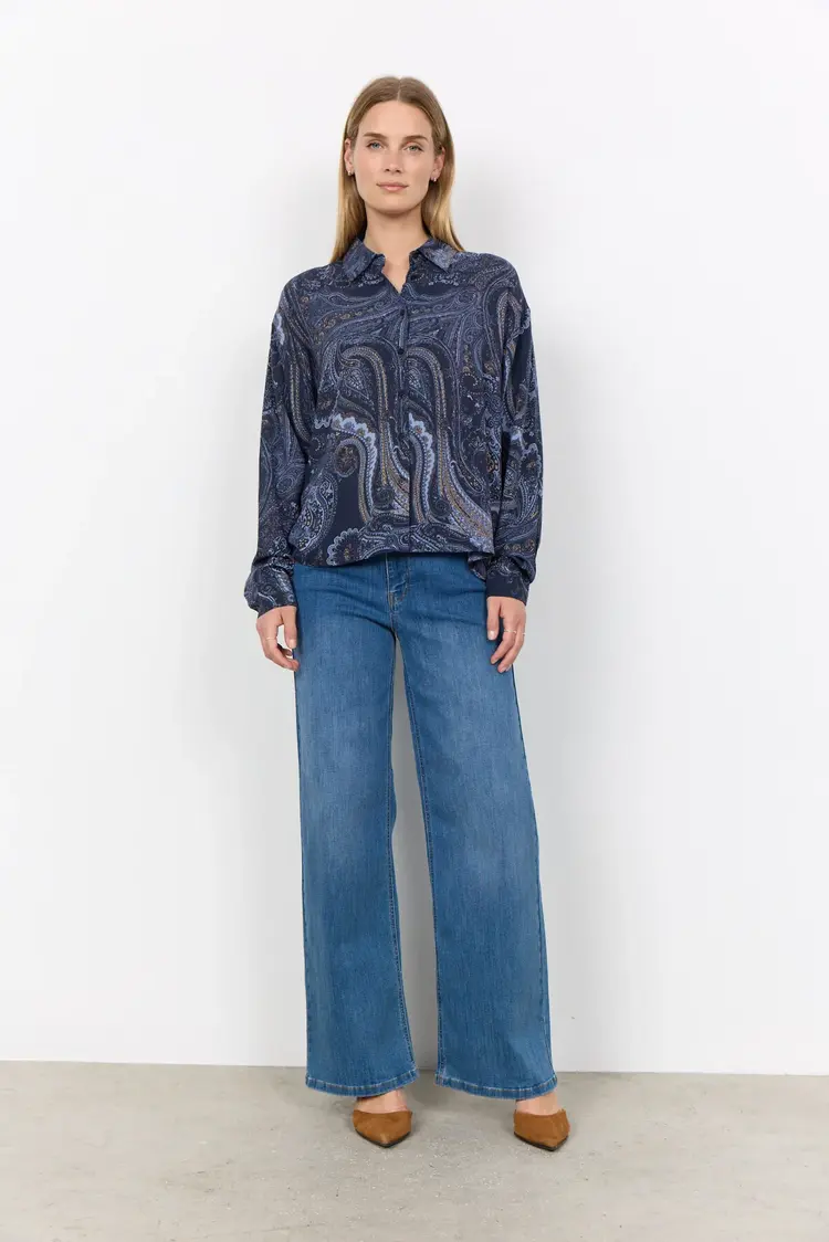 Soya Concept Soya Concept - Halna 1 LS Printed Blouse