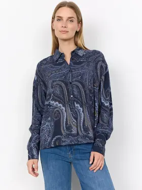 Soya Concept Soya Concept - Halna 1 LS Printed Blouse