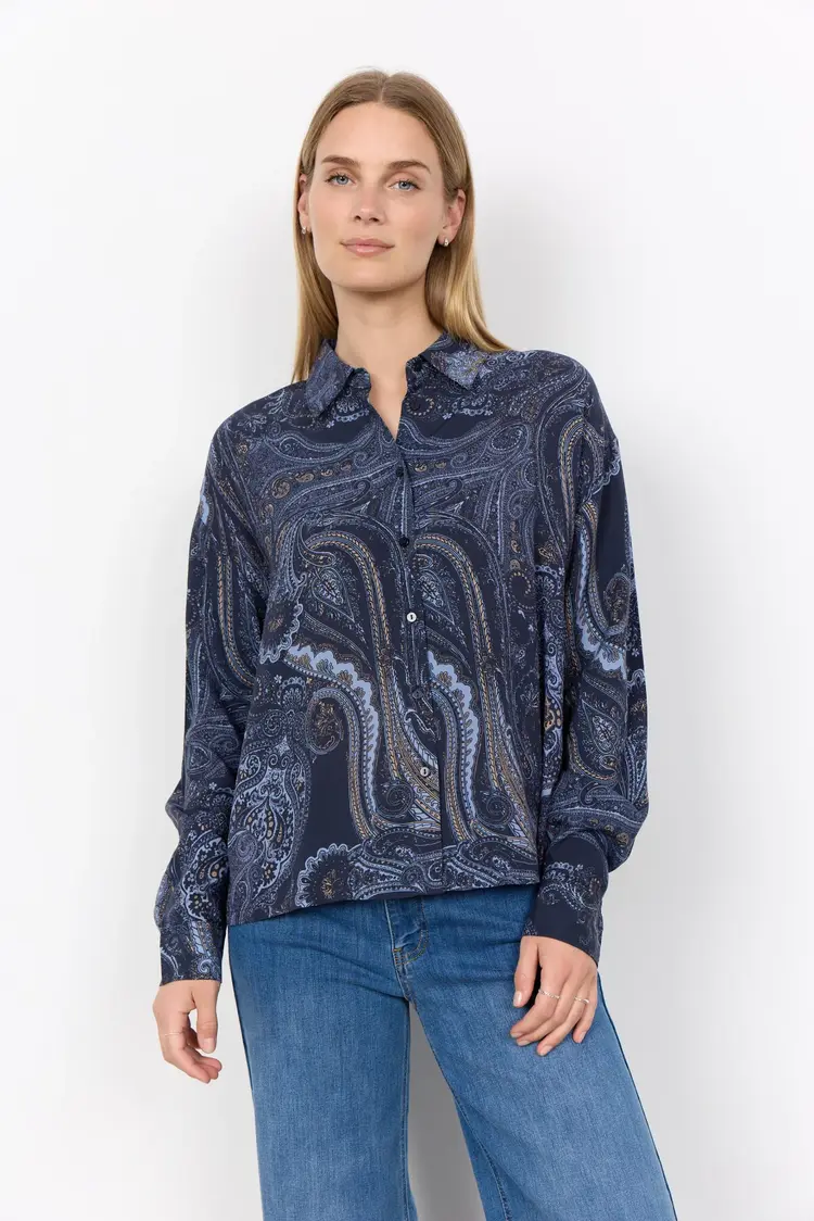 Soya Concept Soya Concept - Halna 1 LS Printed Blouse