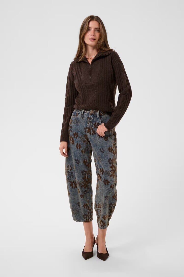Cream Cream - RAMONA Barrel Jean