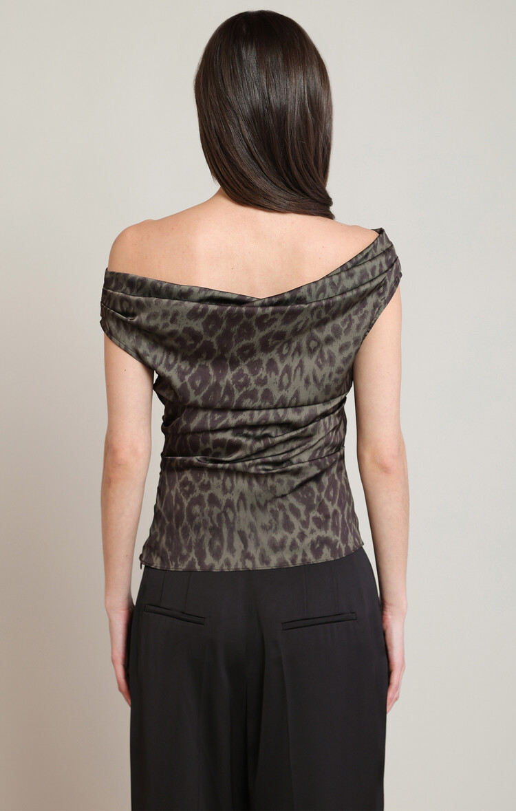 Black Tape Black Tape – Draped Off Shoulder Top