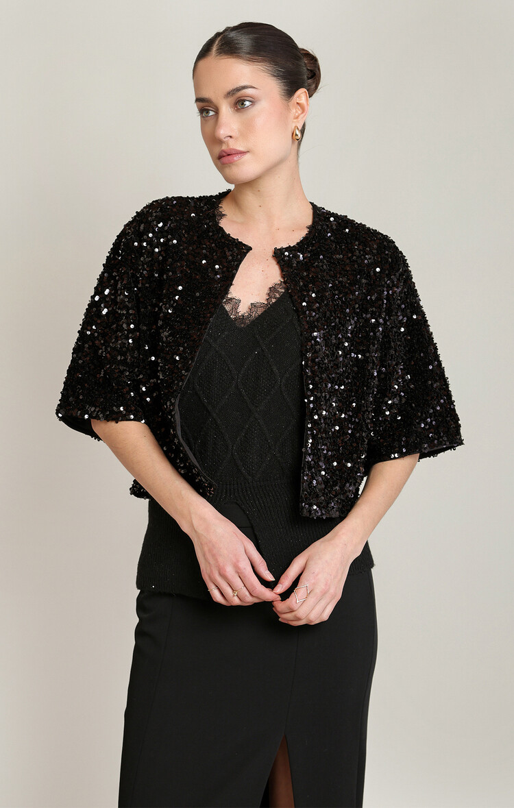 Black Tape Black Tape – Sequin Cardigan