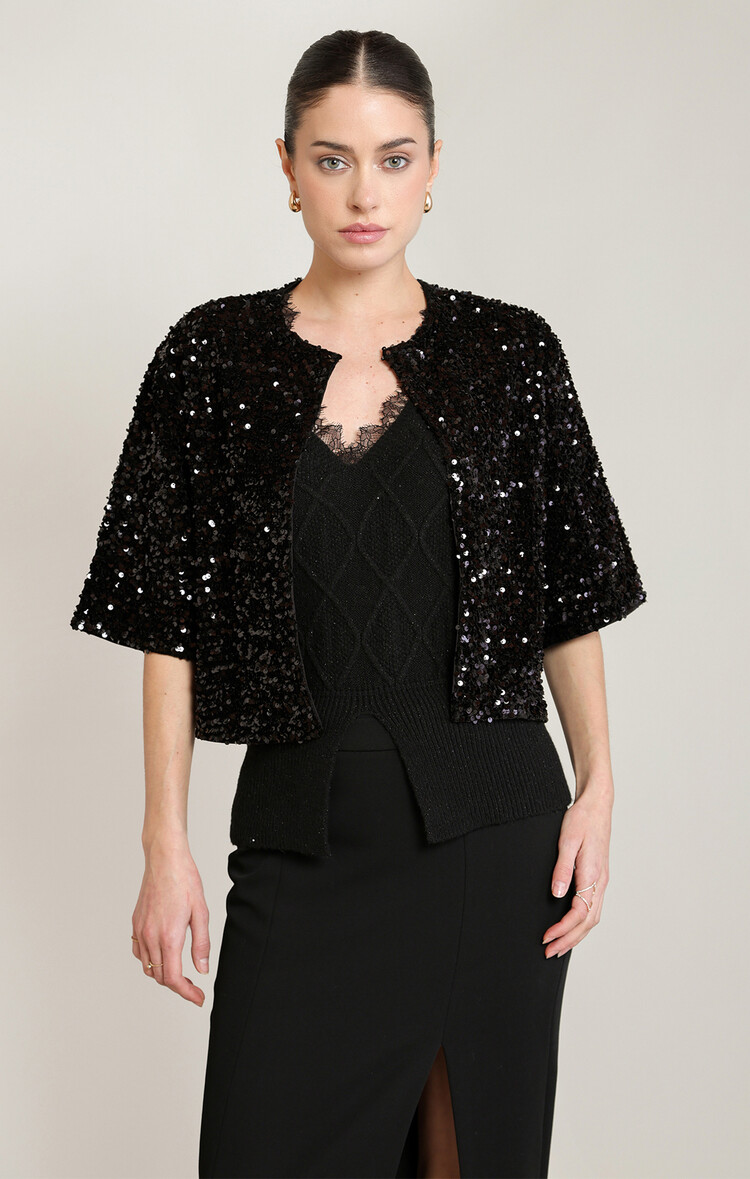 Black Tape Black Tape – Sequin Cardigan