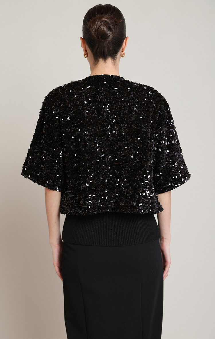 Black Tape Black Tape – Sequin Cardigan