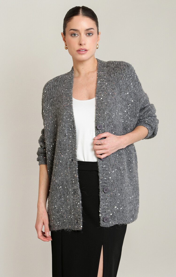 Black Tape Black Tape – Sequin Knit Cardigan