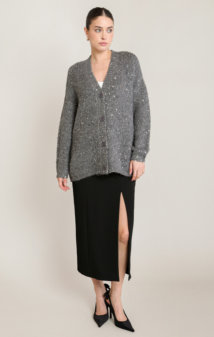 Black Tape Black Tape – Sequin Knit Cardigan