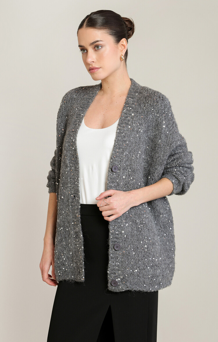 Black Tape Black Tape – Sequin Knit Cardigan