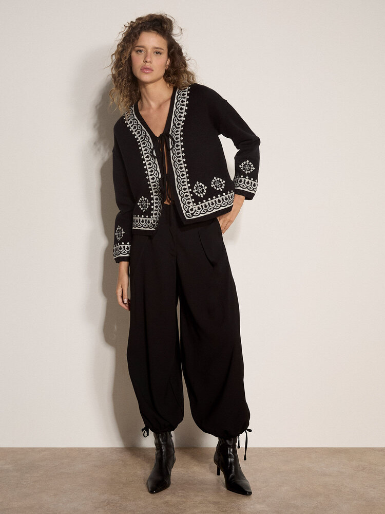 Apricot Apricot – Tie Cuff Balloon Pant