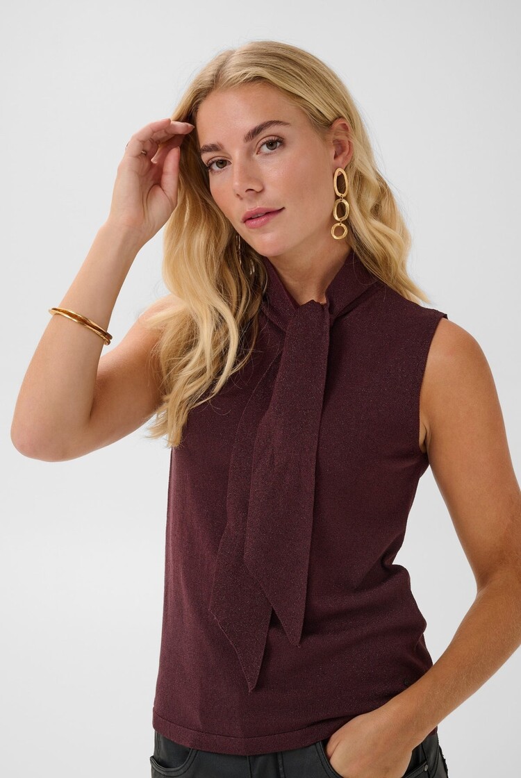 Cream Cream - ZARIA SS w/Shimmer Top