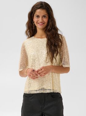 Cream Cream - SHIMA SS w/Sequin Detail Top