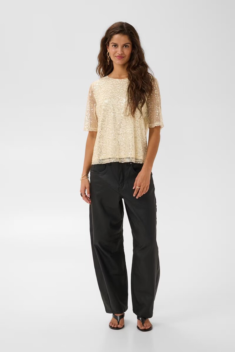 Cream Cream - SHIMA SS w/Sequin Detail Top