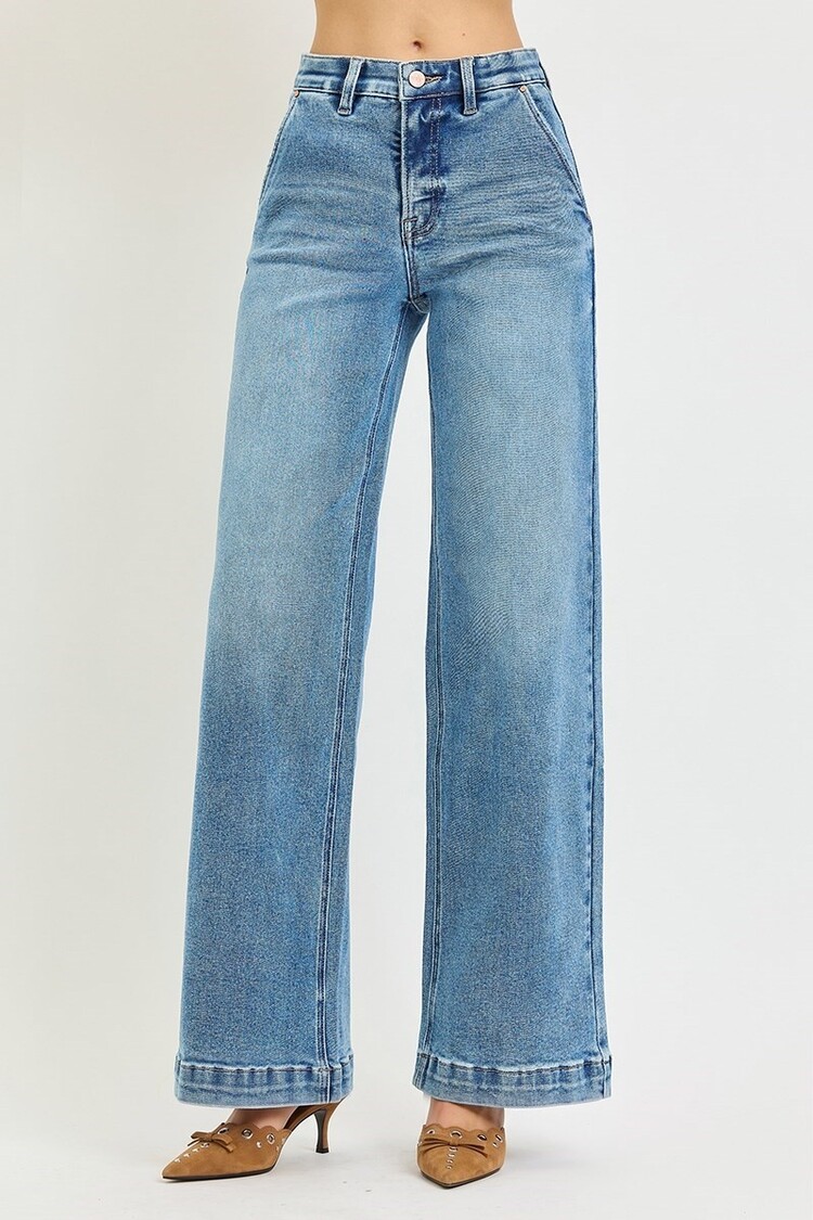 Risen Risen - PW20000 HR Wide Leg Stretchy Jean