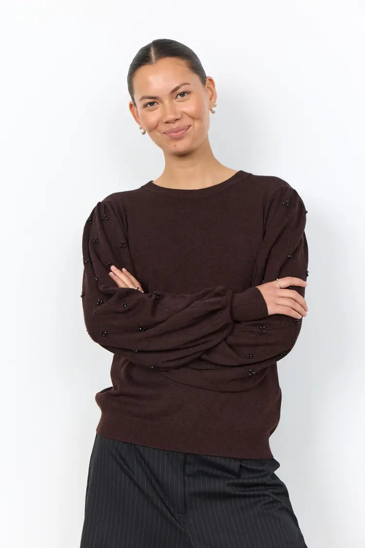 Soya Concept Soya Concept - Dollie 802 Embellished Pullover Sweater