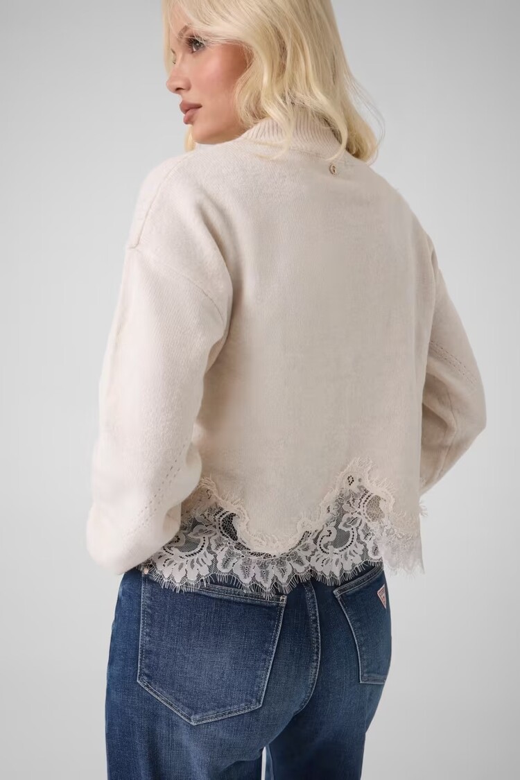 Guess Guess? -  LS Hayden Lace Sweater