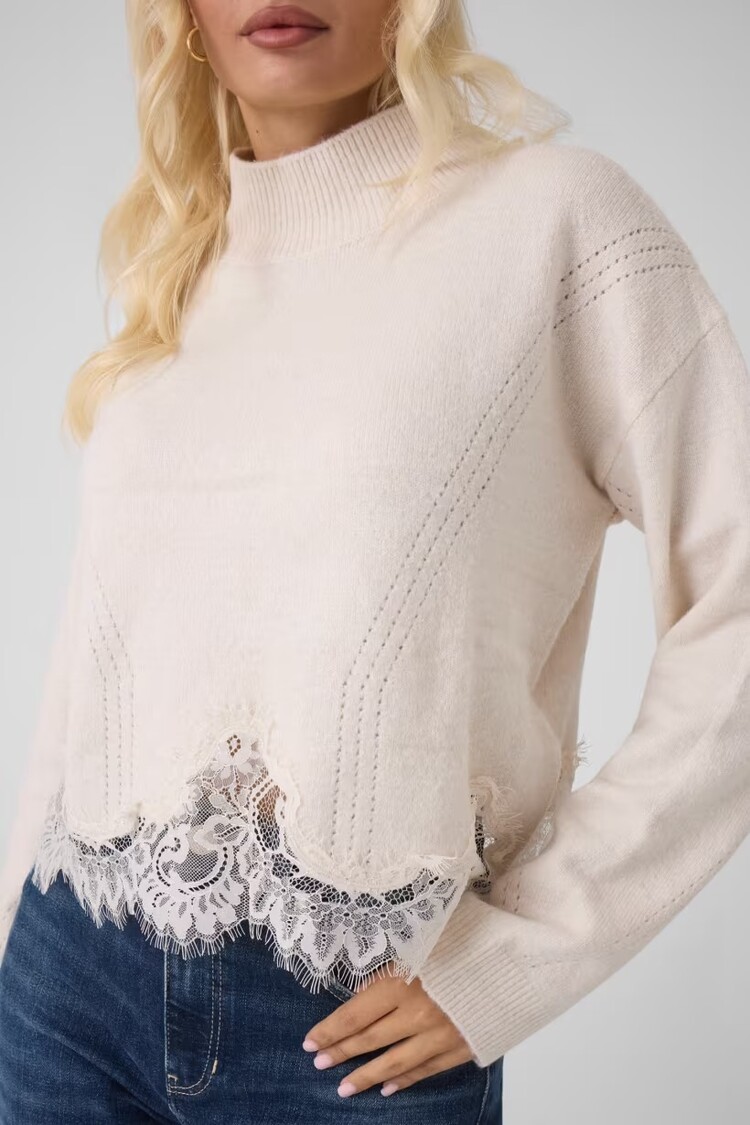 Guess Guess? -  LS Hayden Lace Sweater