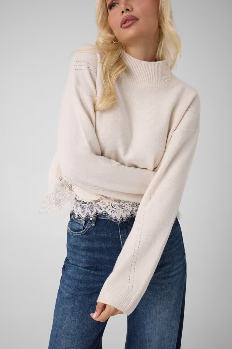 Guess Guess? -  LS Hayden Lace Sweater