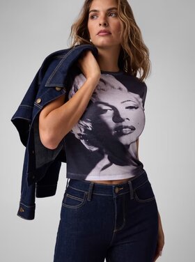 Guess Guess? - SS Marilyn Slim Face Top