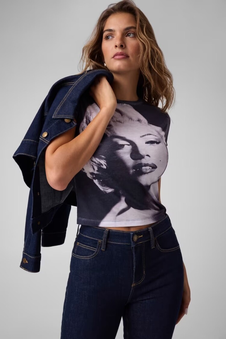 Guess Guess? - SS Marilyn Slim Face Top