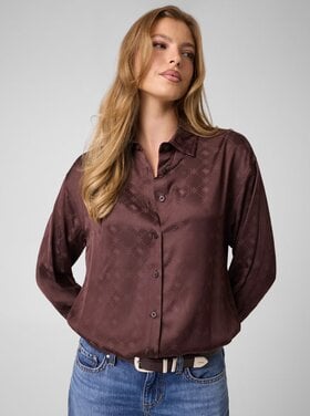 Guess Guess? - LS Carolyn Logo Shirt