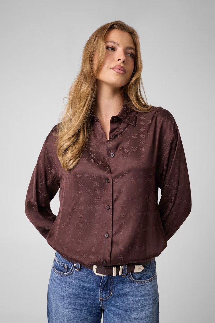 Guess Guess? - LS Carolyn Logo Shirt