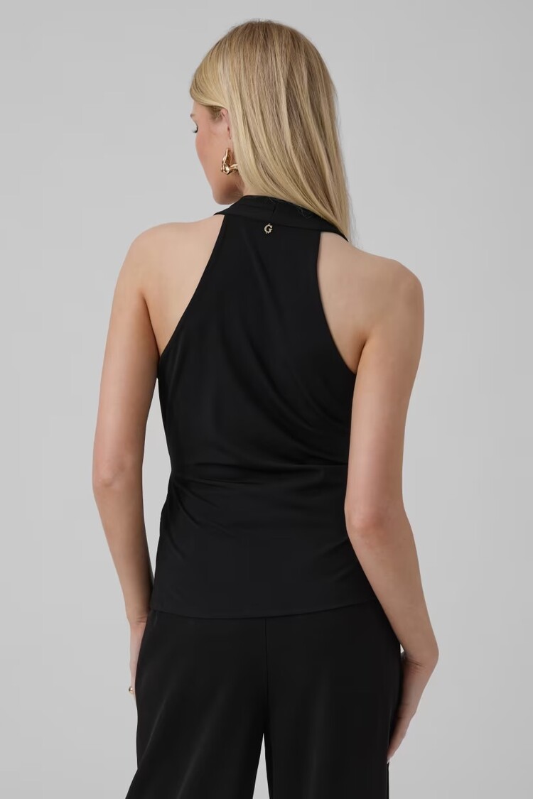 Guess Guess? - SL JAZLYN Pleated Top w/ Gold Hardware