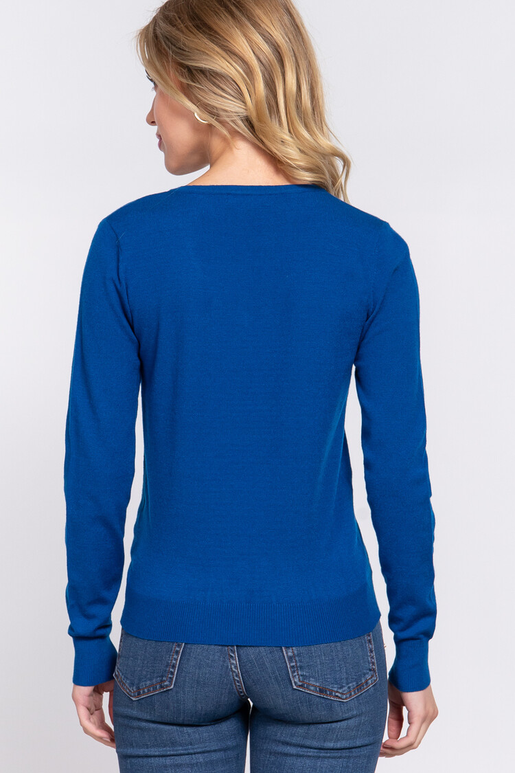 Active USA Active Basic -V-Neck Sweater