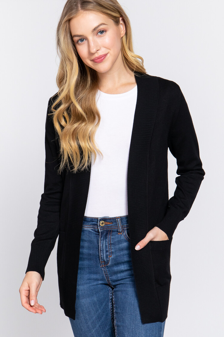 Active USA Active Basic - Long Line Cardigan