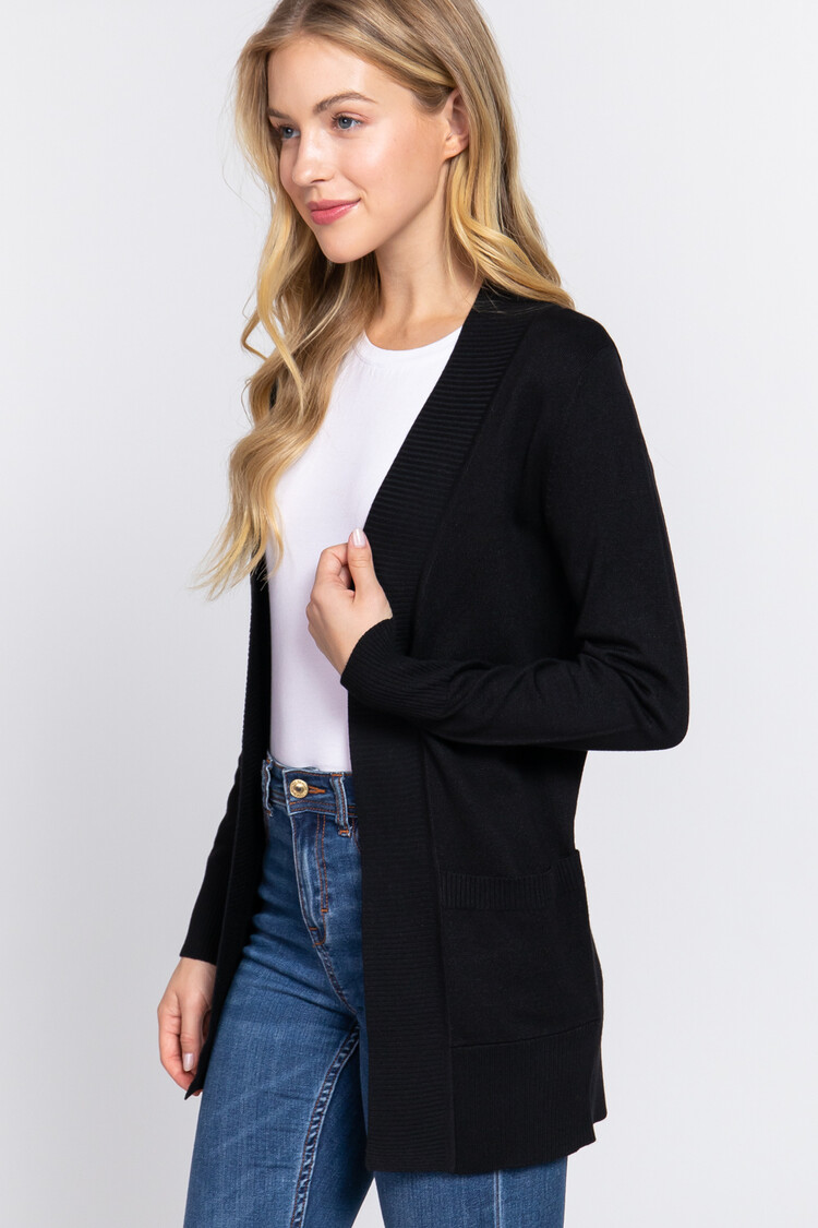 Active USA Active Basic - Long Line Cardigan