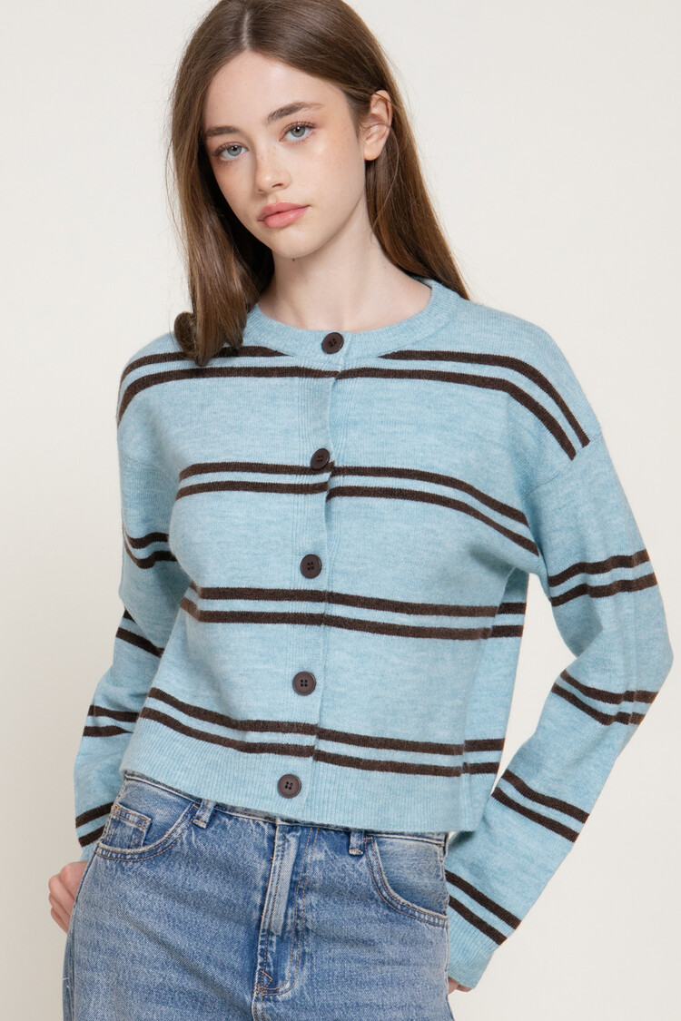 Active USA Active Basic - Stripe Cardigan