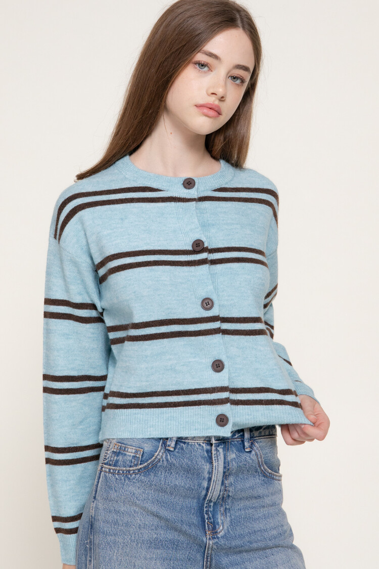 Active USA Active Basic - Stripe Cardigan