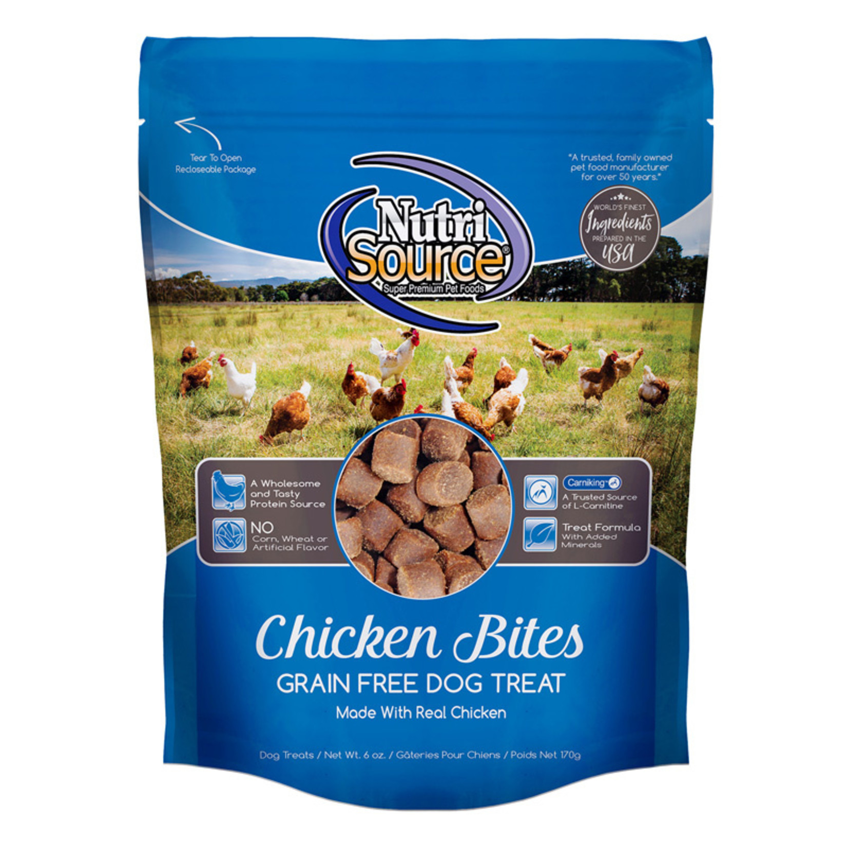 NutriSource NutriSource Dog Treats Chicken Bites 6oz Grain Free