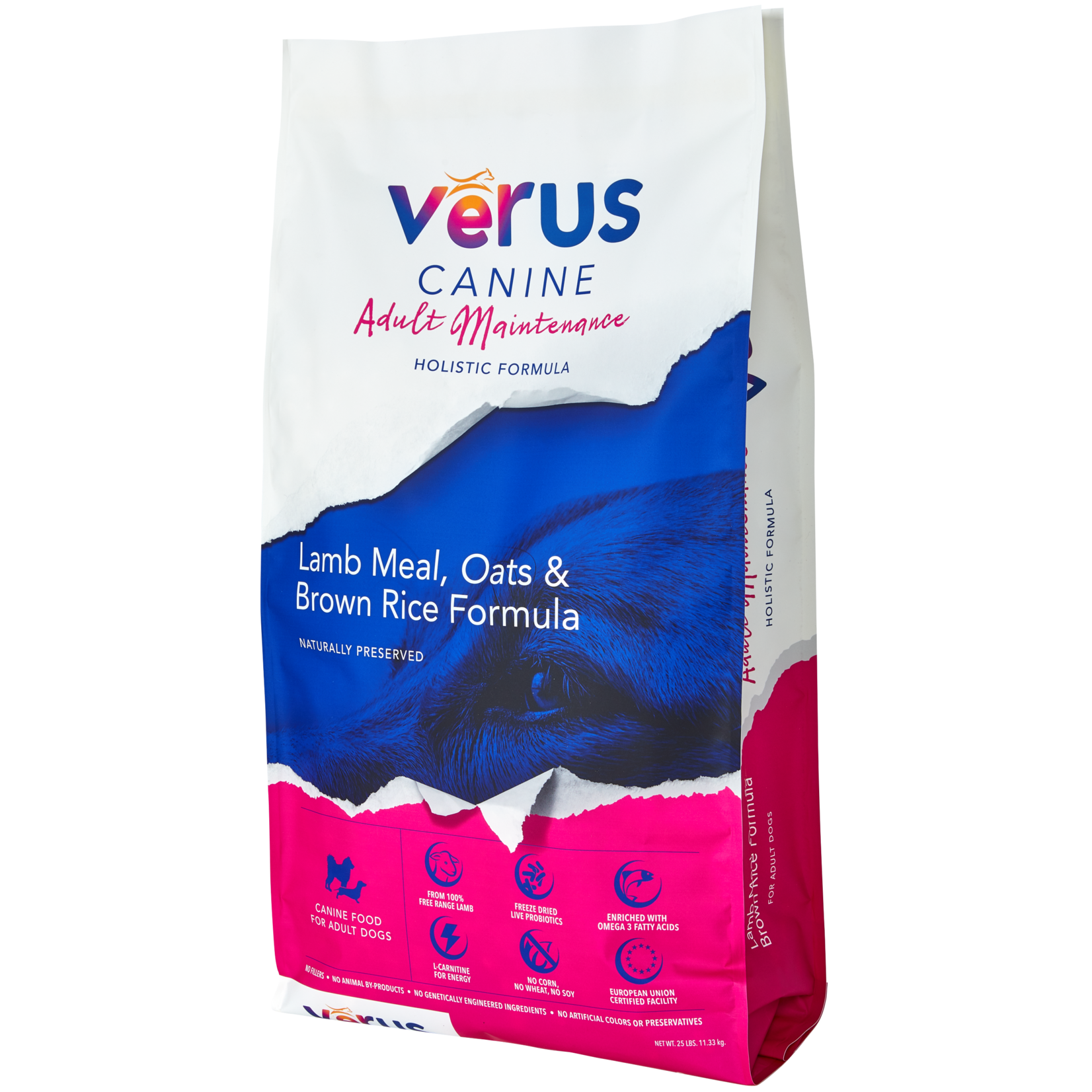 Verus Verus Dry Dog Food Adult Maintenance Lamb Meal, Oats, & Brown Rice Holistic Formula Grain Inclusive