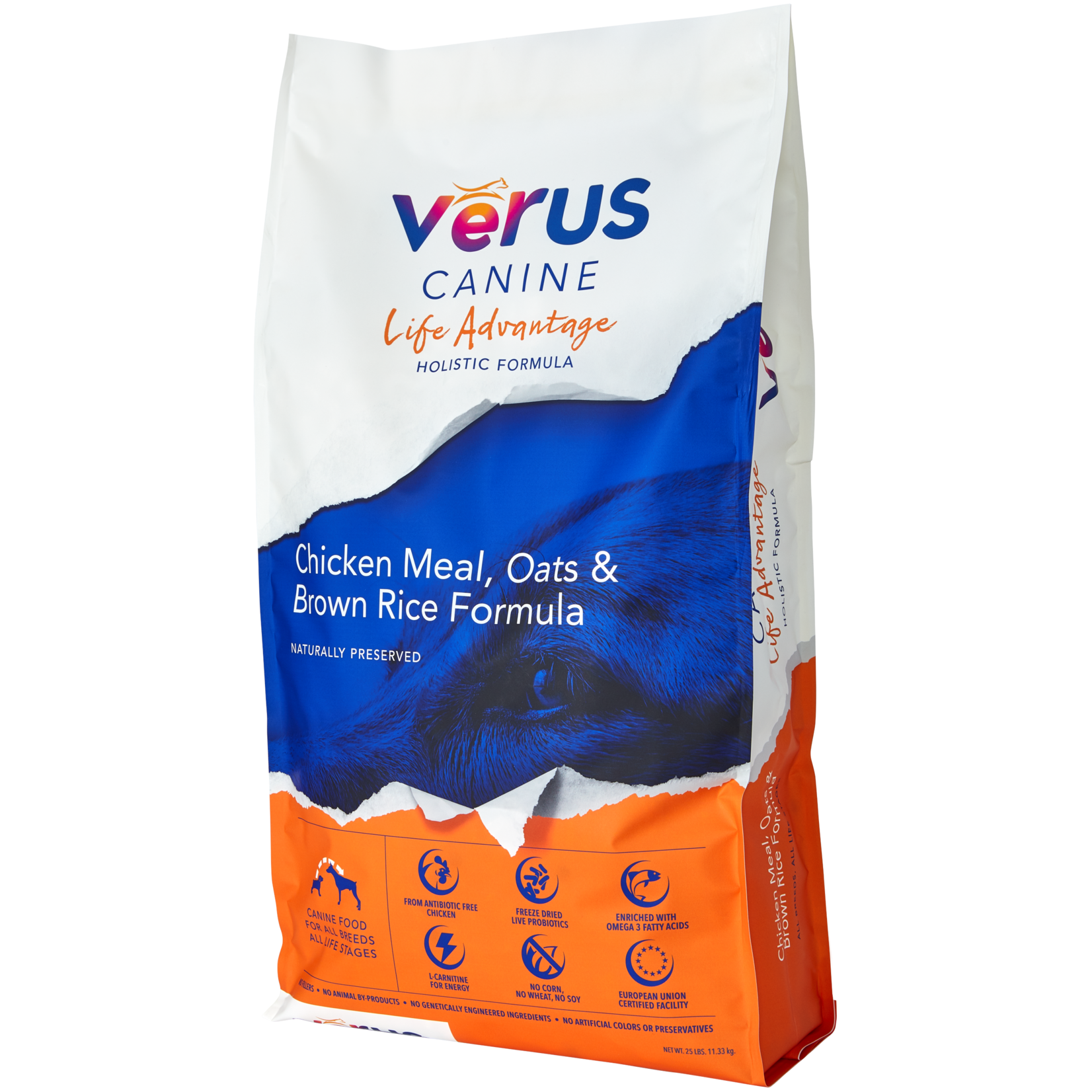 Verus Verus Dry Dog Food Life Advantage Chicken Meal, Oats, & Brown Rice Holistic Formula Grain Inclusive
