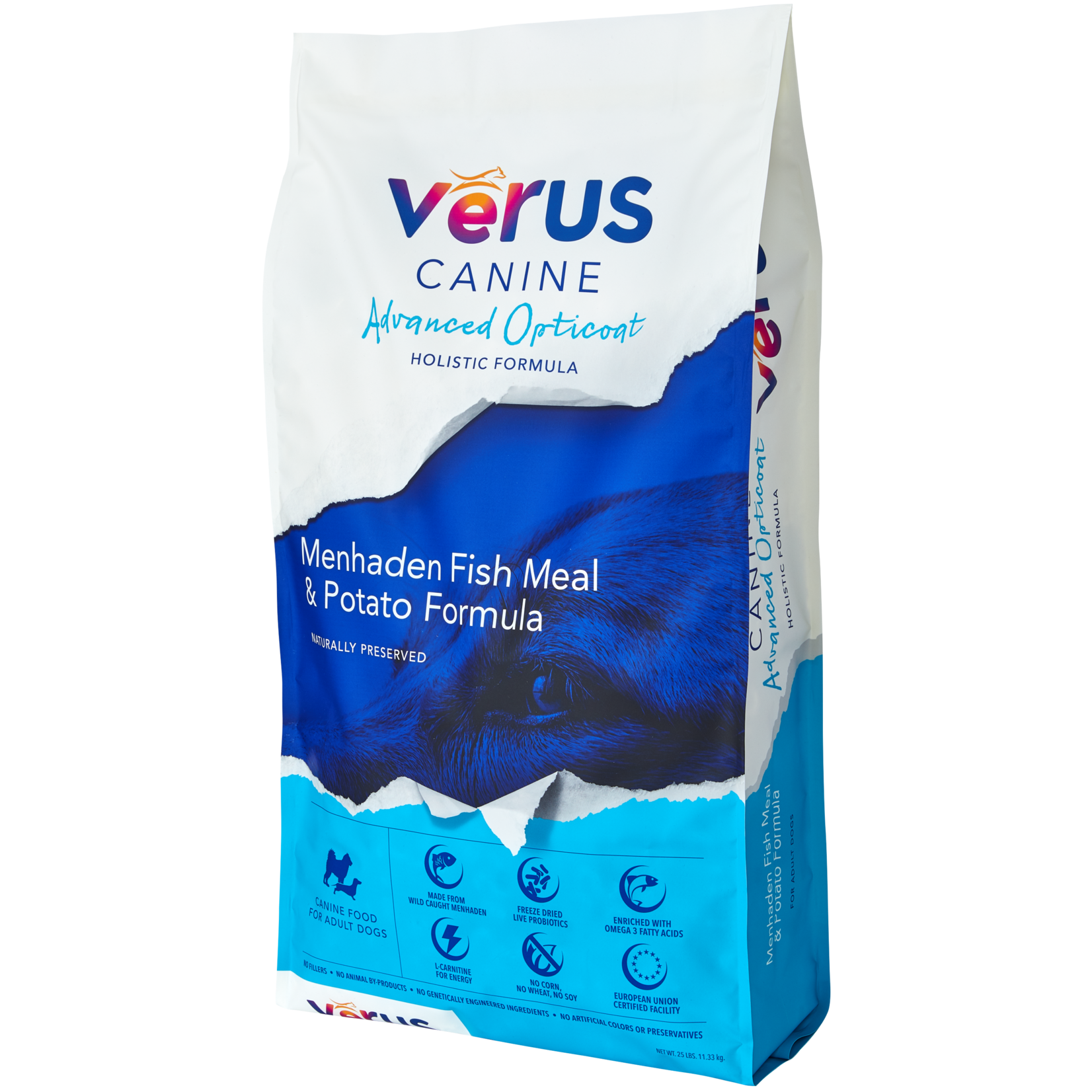 Verus Verus Dry Dog Food Advanced Opticoat Menhaden Fish Meal & Potato Holistic Formula Grain Inclusive
